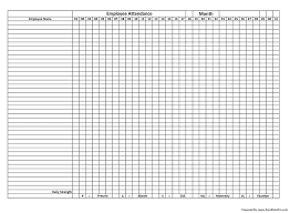Attendance sheets can be printed on a4 as well as the letter size standard sizes. Download Employee Attendance Sheet Excel Template Exceldatapro