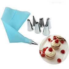 Ivyshion 8pcs Silicone Forms Icing Piping Nozzles Pastry Bag Pastry Bakeware Baking Tools Fancy Cake Mold Cake Dec Baking Types Cake Mold Cake Decorating Tools