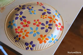 Kids would have a bast making crafts and celebrating with their fingers. Paper Plate Easter Basket Craft Nurturestore