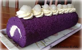 Heart Of Mary Ube Roll Cake Roll Cake Roll Recipes Filipino Desserts