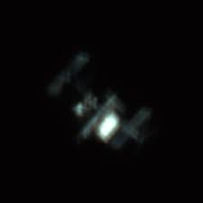 Image result for international space station through telescope