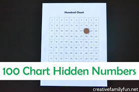 hundred chart hidden number game creative family fun