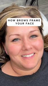 How brows frame your face. Microblading and shading