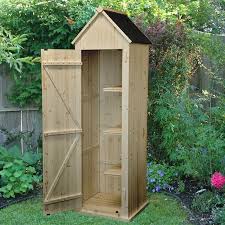 Beautiful Wooden Garden Cabinet With A Pitched Roof And A Spacious Interior Garden Tool Shed Garden Tools Decor Wooden Garden