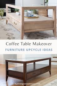 Start with low grit sandpaper. Coffee Table Makeover How To Refinish An Old Coffee Table With Glass Top Hydrangea Treehouse