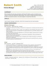 Your kitchen manager job description should specify how much, if any, chef experience is necessary and detail specialties, such as a background in mexican cuisine, for example. Kitchen Manager Resume Samples Qwikresume