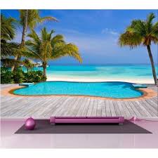 Papier Peint Geant Deco Piscine Bord De Mer 250x360cm Achat Vente Papier Peint Papier Peint Geant Deco Piscin Cdiscount