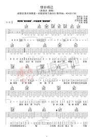 庾澄庆情非得已吉他谱 c调简单版 图片谱 17吉他网 sheet music music guitar