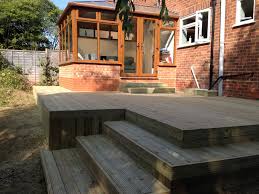 Check spelling or type a new query. Small Decking Area Incorporating Steps Down To Lawn Area Landscape Projects Decking Area Deck Design