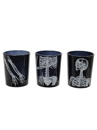 ✅ free shipping on many items! X Ray Bone Skeleton Tea Light Candle Holders Halloween Candle Holders Darkside Displays