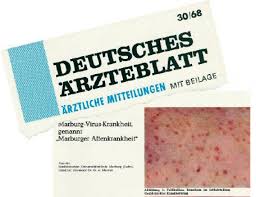 In 1967, isolated cases of a viral haemorrhagic fever occurred among laboratory. Marburg Virus Entdeckung Eines Bis Dahin Unbekannten Erregertyps