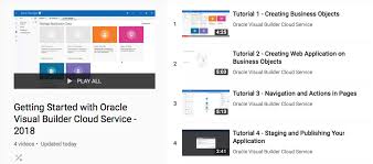 This course will teach you how to create a database driven web app without writing a single line of code. Learning App Development With Visual Builder Cloud Service Demos Tutorials Oracle Visual Builder Cloud Service Blog