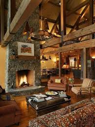 Pin De Josipa Spacir Em Log Cabins Building Plans Sala De Estar Rustica Interiores De Casas Lareiras Rustica