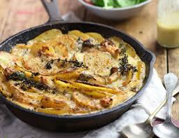Chicken Tartiflette Recipe Recipe French Recipes Appetizers Recipes Breakfast Brunch Recipes