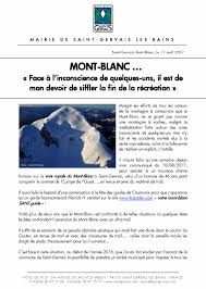 Y a mikey, tu crois j'vais me laver ? Montblanc Due To The Saint Gervais Mont Blanc Facebook