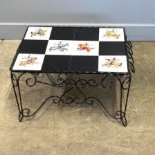 Table de repas fer forgé. Table Basse Fer Forge Carrelage