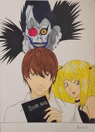 My Drawing Of Light Misa And Ryuk Hope You Like It Deathnote