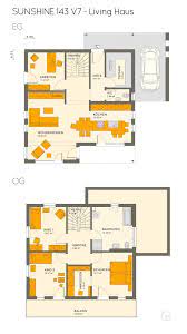 grundriss einfamilienhaus modern mit flachdach architektur 5 zimmer 145 qm carport erker balkon 3 kinderzimmer living haus bauplan haus haus grundriss