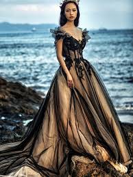 Dingzan® women's black applique lace quinceanera dress. Vintage Ruffles Sleeves Appliques Black Quinceanera Dress Tidebuy Com