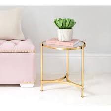 Small circular side table uk. Simple Circular Gold Side Table Gold Metal Side Table Fbc