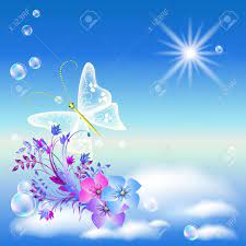 Soundcloud may request cookies to be set on your device. Flowers And Butterflies In The Sky Royalty Free Cliparts Vectors And Stock Illustration Image 9810279