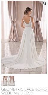 Off the shoulder taffeta wedding dress ». Stella York Geometric Lace Boho Sample Wedding Dress Save 35 Stillwhite