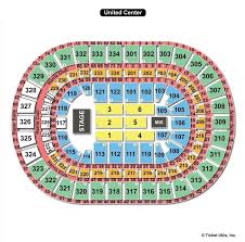 united center chicago il seating chart view