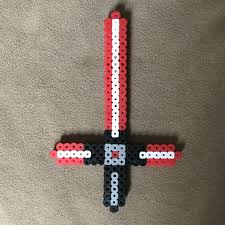 Kylo Ren Perler Bead Light Saber Perler Bead Patterns Star Wars Light Saber Perler Beads