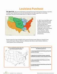 Louisiana Purchase Worksheet In 2020 Social Studies Worksheets Louisiana Purchase Louisiana History