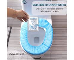 The toilet covers are made from. Disposable Toilet Seat Cover Non Woven Fabric 10 Pcs Set Auxa In