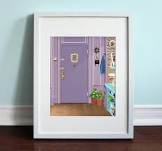 Monica S Apartment Front Door Friends Friends Tv Show Art Print Tv Sitcom Friends Tv Show Friends Apartment Friends Tv