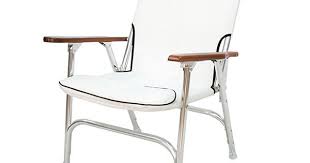 White Padded Deck Chair Aluminum Deck Chairs Chair Aluminum Decking