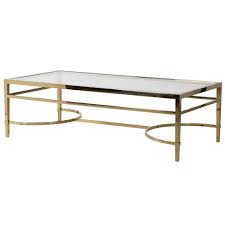 Square coffee tables are quite versatile, they work nicely with large seating arrangements but would also suit a small seating arrangement in a corner of a living room. Gold Finish Frame Rectangle Contemporary Coffee Table