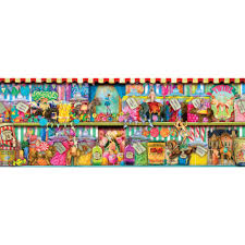 Cobble hill green 1,000 pieces puzzle. Sweet Shoppe 500 Piece Panoramic Jigsaw Puzzle Bits And Pieces