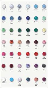 swarovski crystal color charts