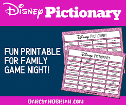 Funny pictionary words for adults. Free Printable Disney Themed Pictionary Game For Kids