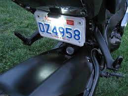 New Universal Motorcycle Car Led Tag Light License Plate Pod Light Sportbike R White Motorcycle Bracket Lights Motorcycle License