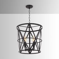 Shop wayfair for all the best black foyer pendant lighting. 4 Light Black Foyer Fixture Overstock 25581235