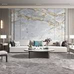 Sintered Stone Wintersweet Gold Granite Artificial Slate Living Room  Concise Indoor Background