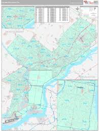 The map above is a landsat satellite image of pennsylvania with county boundaries superimposed. Philadelphia County Pa Wall Map Premium Style By Marketmaps