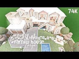 Blush Large Family House Bloxburg Build Youtube House Bloxburg Unique House Design Modern Family House