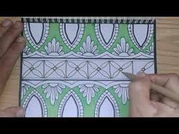 Siswa rumah batik menggambar pola (foto: Koleksi Terbaru Menggambar Batik Modern Ideku Unik