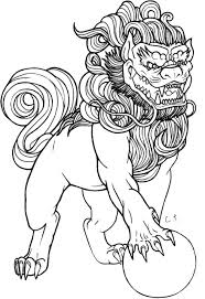 Learn to draw a tiger. Foo Dog Lineart By Ctyler On Deviantart Foo Dog Tattoo Design Foo Dog Tattoo Dog Tattoo