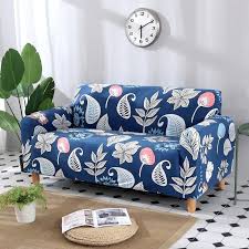 Floral Print Spandex Fabric Stretch Sofa Slipcover Couch Covers Spring Flower Sofa Bed Design Couch Covers Slipcovered Sofa