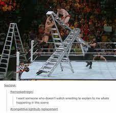 The Guy Hanging From A Ladder Is Falling And The Guy Holding Down The Ladder Is Trying To Keep The Ladder Firm Falling Down W Funny Pictures Tumblr Funny Funny