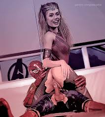 Rule34 - If it exists, there is porn of it  peter parker, scarlet witch,  spider-man, wanda maximoff  4371075