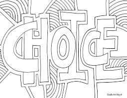 Keep your kids busy doing something fun and creative by printing out free coloring pages. Word Coloring Pages Doodle Art Alley