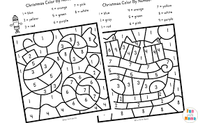 This pretty black and white christmas tree needs some color. Christmas Color By Number Worksheets Fun With Mama