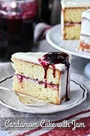 Cardamom Cake With Mulled Wine Jam Recipe Cardamom Cake Banana Cake Recipe Food