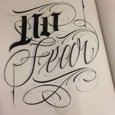 No Fear Chicano Lettering Tattoo Lettering Styles Lettering